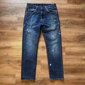Levi's Jeans Mens 28x29 Blue 501 Paint Splatter Distressed Cotton Denim Pants